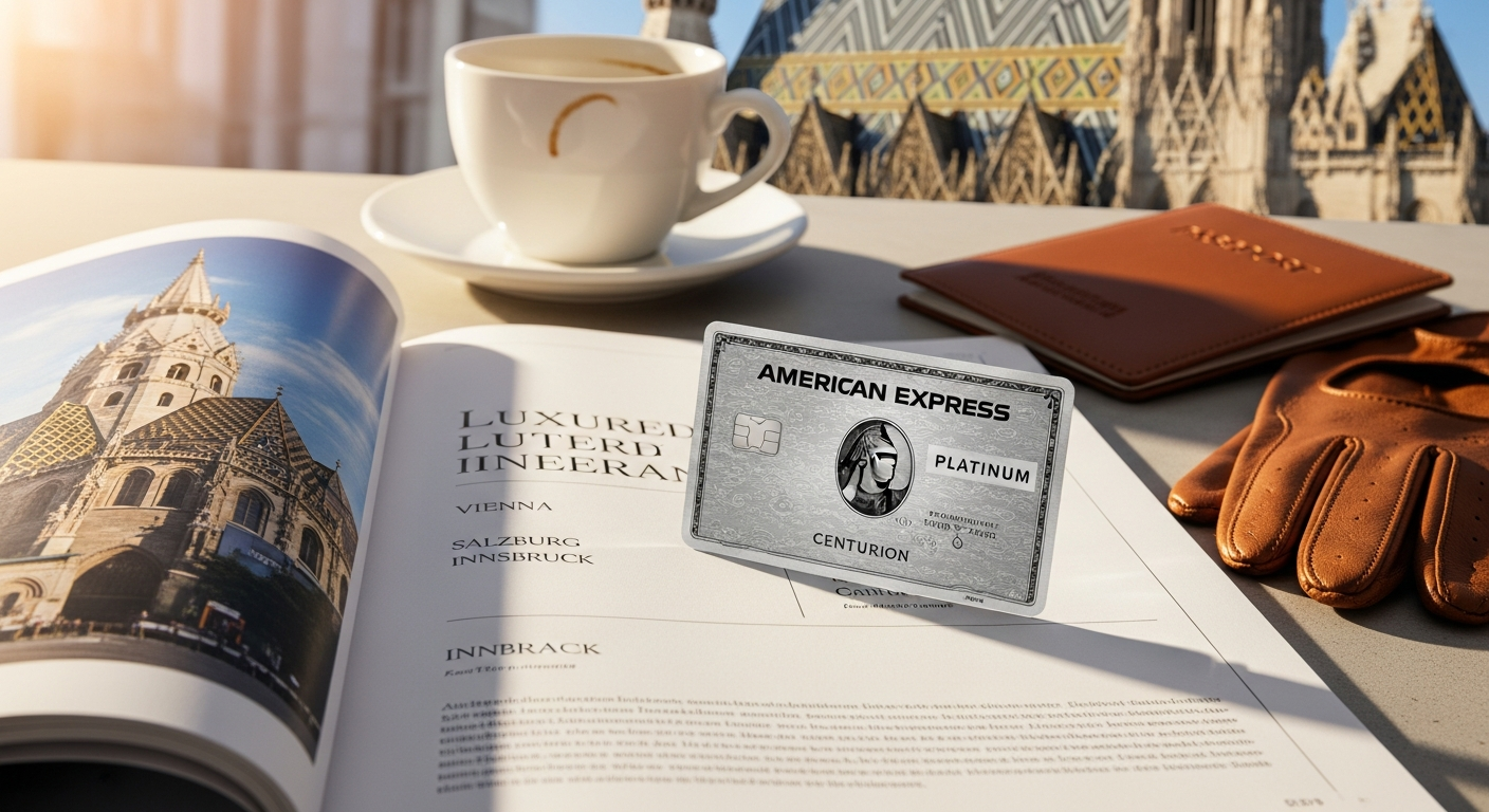 American Express Platinum Card Austria luxury credit card with premium travel benefits and lounge access
