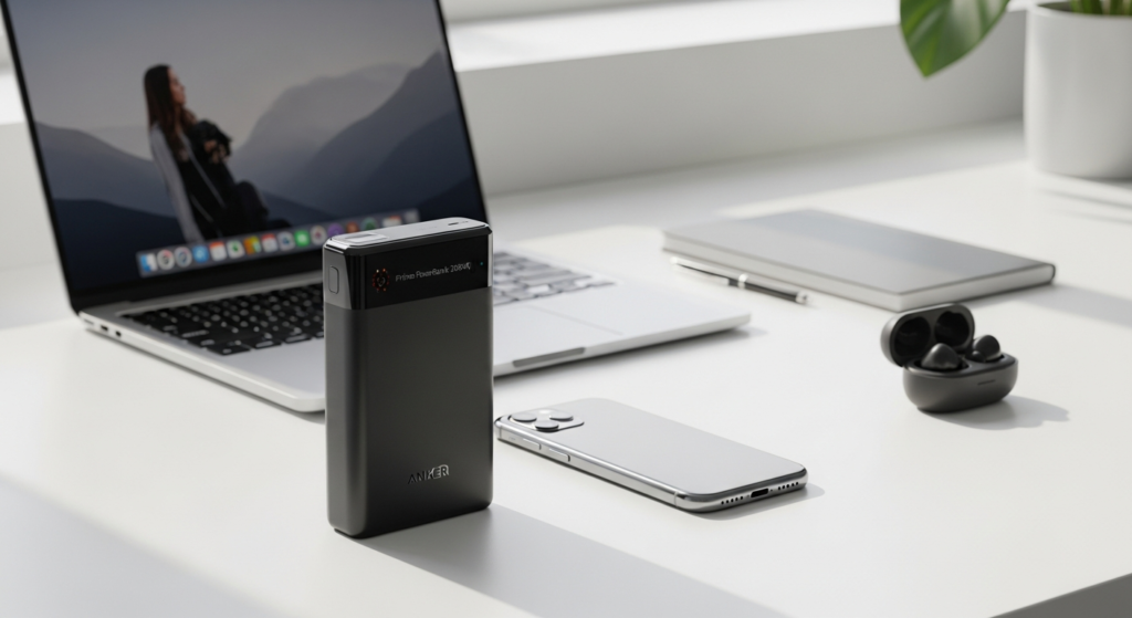 Anker Prime Powerbank 26K 300W portable charger with digital display and multiple USB ports