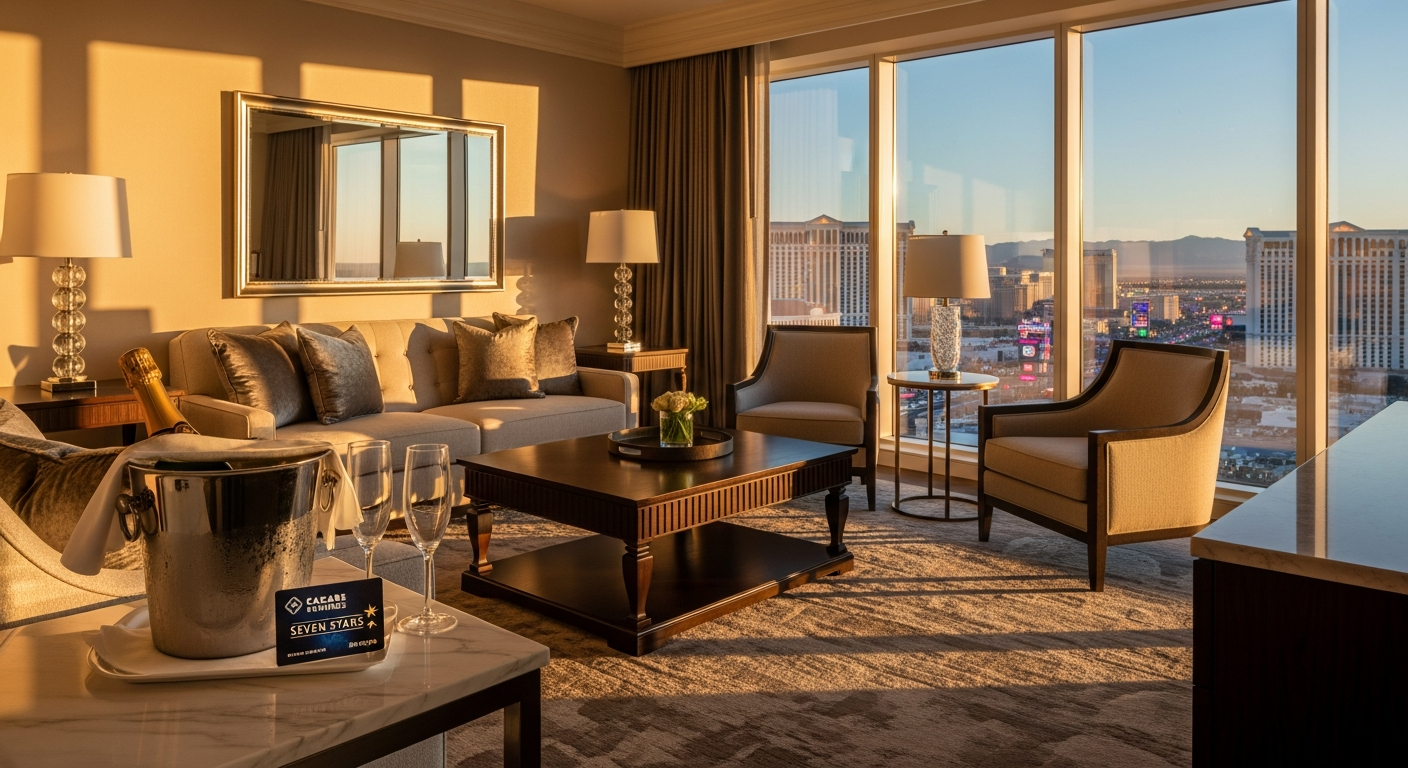 Luxury Caesars Rewards Seven Stars annual retreat destination resort with premium accommodations
