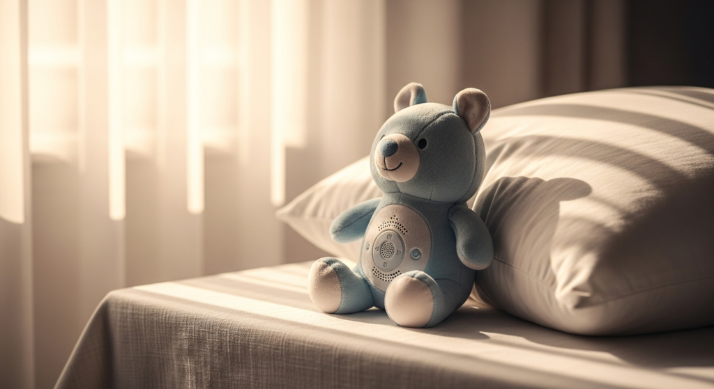 Rock my Sleep Lullaby Plush Toy & Music Player with removable digital music player and adorable character design