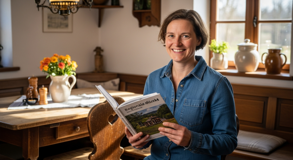 Sauerland dialect guide book cover with regional landscape photography and authentic local expressions