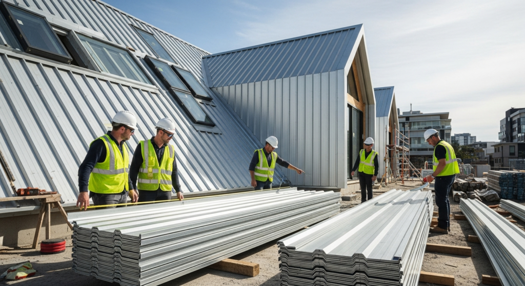 Schwedenbleche Trapezblech Dachprofil mit Anti-Kondensations-Beschichtung für Bauunternehmen
