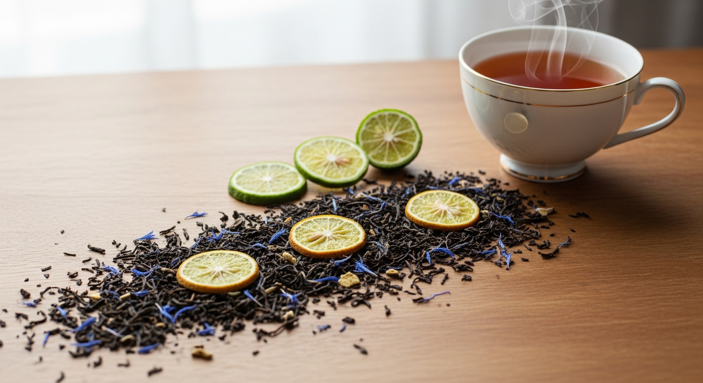 Premium loose leaf Art of Tea Organic Earl Grey Crème tea in elegant tin with bergamot citrus