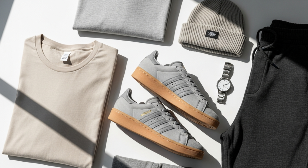 Adidas Campus 00s Grey Gum sneakers displayed on white background showing chunky retro silhouette