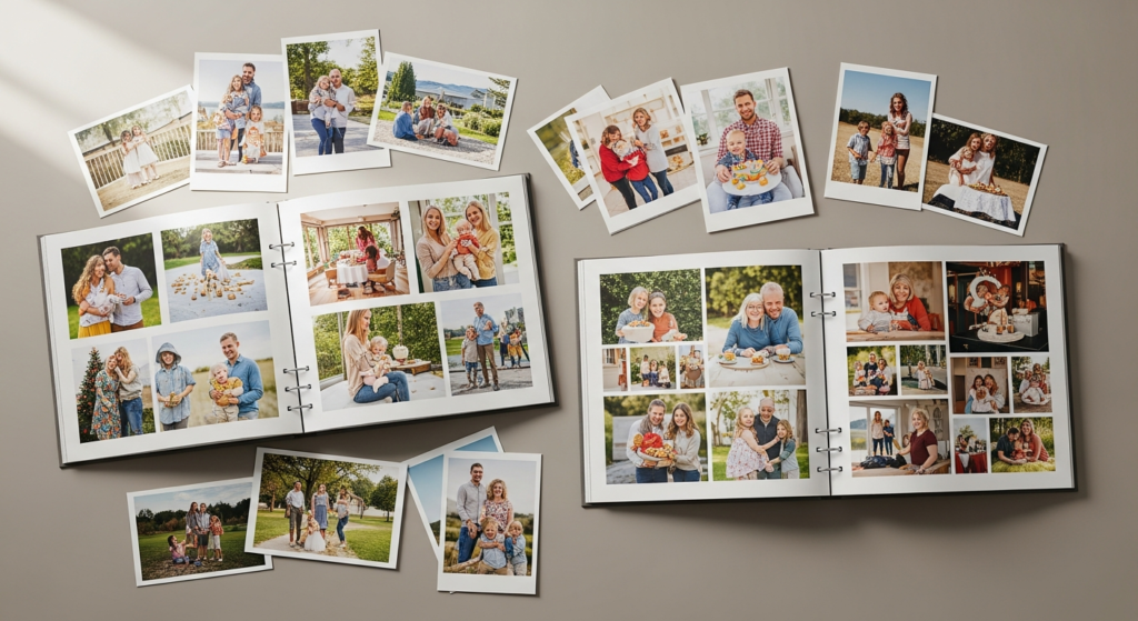 Award-winning personalized photo books displaying vibrant colors and premium print quality for memory preservation