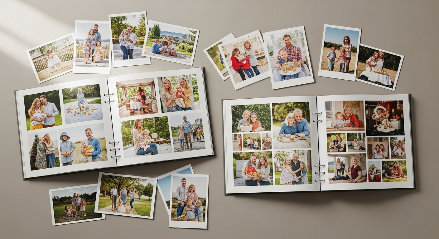 Award-winning personalized photo books displaying vibrant colors and premium print quality for memory preservation