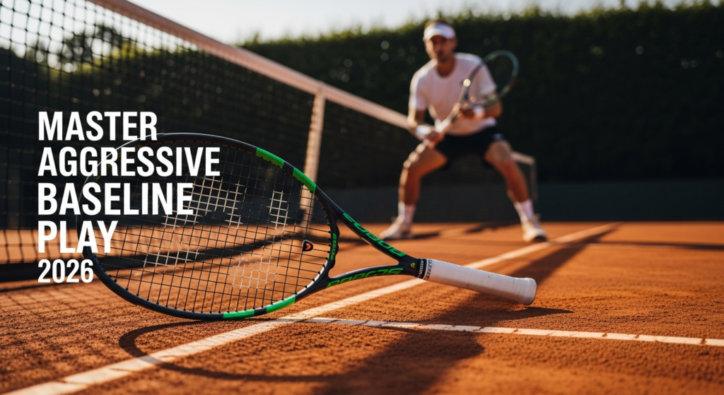 Babolat Pure Aero Gen 9 tennis racket with Aeromodular 4 technology displayed on professional court