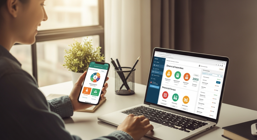 Unicaja Online Account interface showing €900 incentive bonus and zero-fee banking features